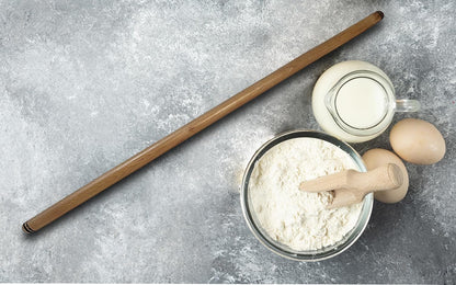 80 cm (31.5 Inch) Turkish Baklava Wood Extra Long Rolling Pin | Baking, Dough, Pasta, Kitchen