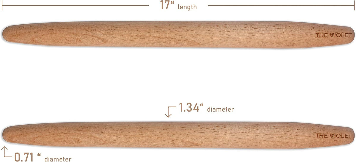 80 cm (31.5 Inch) Turkish Baklava Wood Extra Long Rolling Pin | Baking, Dough, Pasta, Kitchen
