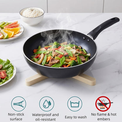 3 Pack Expandable Silicone Trivets, Foldable Heat Resistant Hot Pot Holders