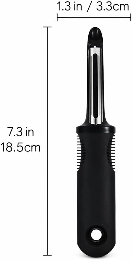 Peel 3X Faster Vegetable Peeler Set (3-Piece) – Ultra-Sharp Stainless Steel Y Peeler, Julienne & Swivel Peeler – Non-Slip Ergonomic Handle for Potatoes, Carrots, Apples