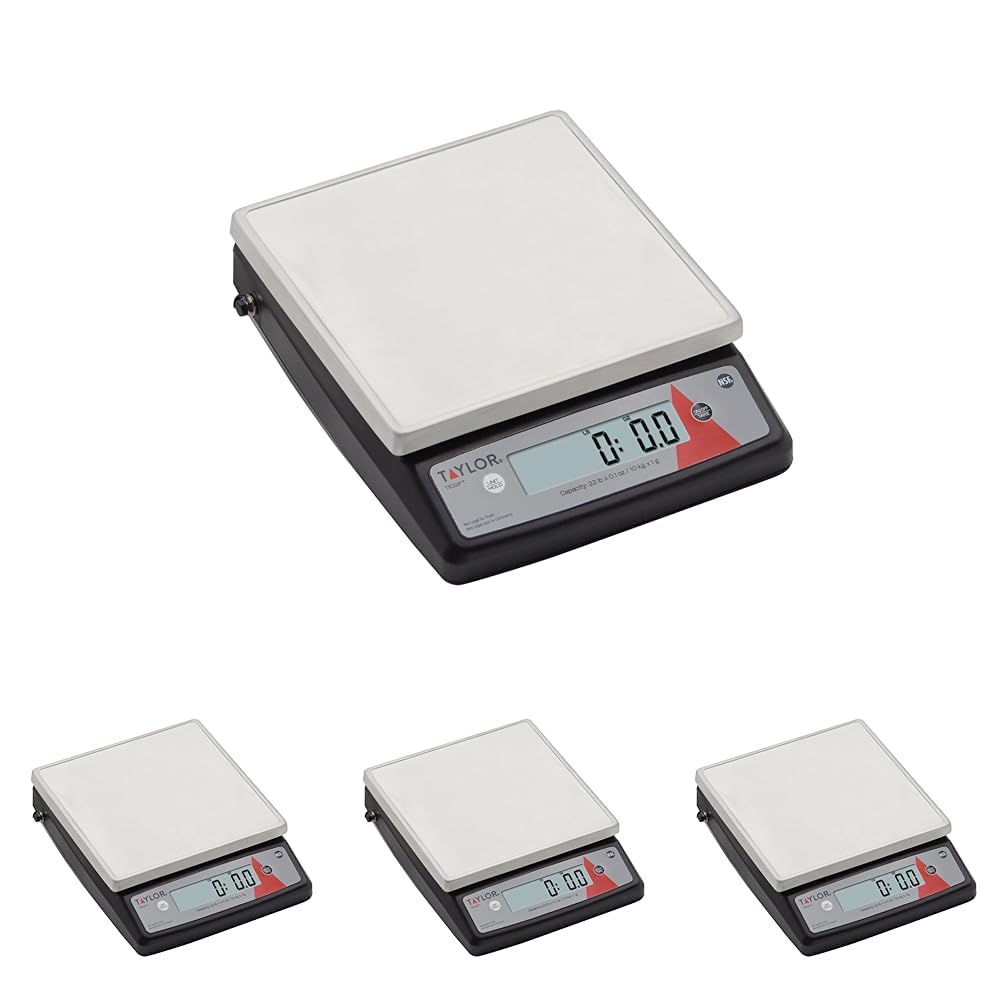 TE22FT 22-Pound Digital Portion Control Scale, Food Scale for Precise Weight Measuring and Portion Control, Tare and Hold Function, NSF, Stainless Steel Platform