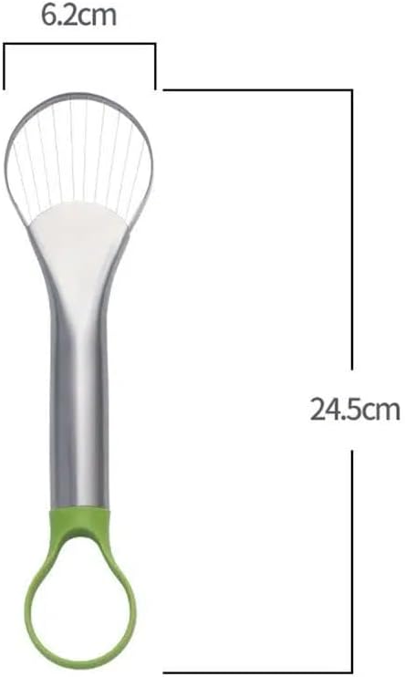 Avocado Slicer Tool – 2-in-1 Avocado Cutter & Saver | Stainless Steel Avocado Knife & Pitter | Multi-Function Fruit Cutter for Dragon Fruit, Kiwi, Papaya | Dishwasher Safe