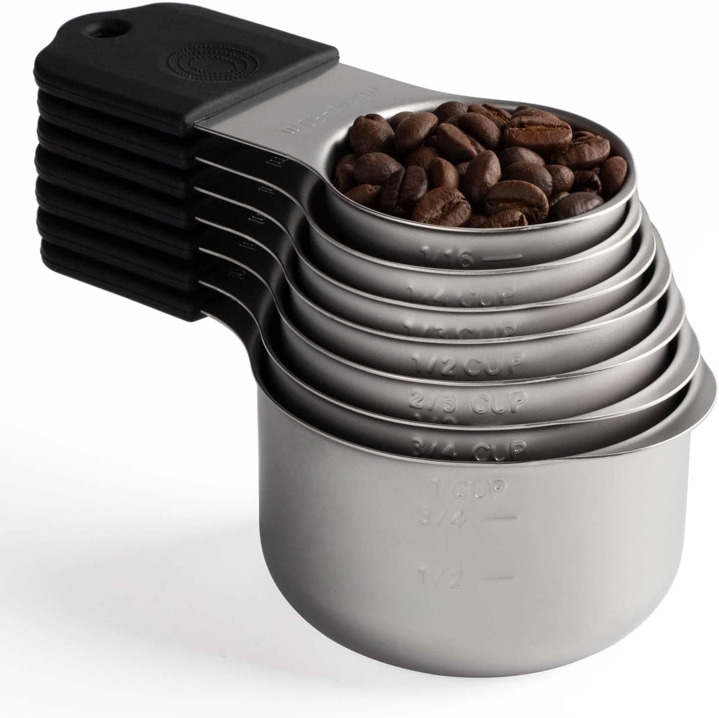 Magnetic Measuring Cups Set of 7 Stainless Steel Magnetic Measuring Cups | Heavy Duty Measuring Cup for Dry & Liquid Ingredients (color)