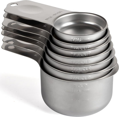 Magnetic Measuring Cups Set of 7 Stainless Steel Magnetic Measuring Cups | Heavy Duty Measuring Cup for Dry & Liquid Ingredients (color)