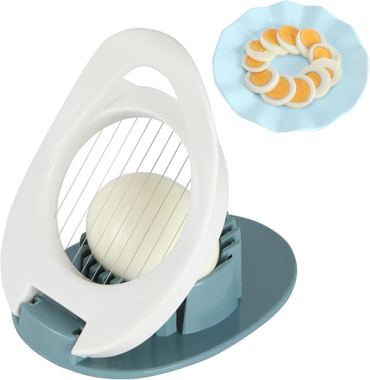 Egg Slicer for Hard Boiled Eggs, Stainless Steel Wire Cutter | Heavy-Duty Dicer for Uniform Chopping, Suitable for Strawberries, Kiwis, Soft Fruits & Egg Salads, Easy-to-Clean