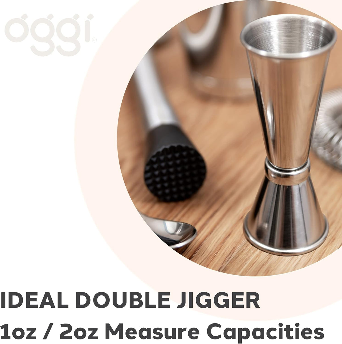Measuring Shot Glass with Measuring Lines, 3oz / 90ml - Bartender Accessories, Jigger for Bartending, Shot Glass Measuring Cup with Ounces & Milliliters