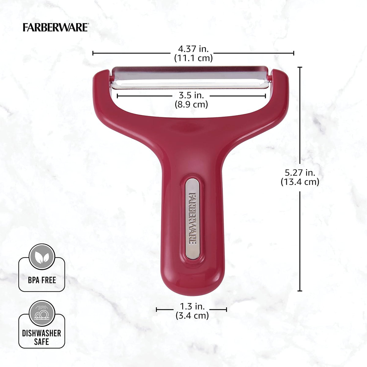 Pro Large Y-Peeler for Vegetables and Fruit, Stainless Steel Blade, Ambidextrous Grip, Dishwasher Safe - Ideal for Potatoes, Butternut Squash, Cabbage, and More