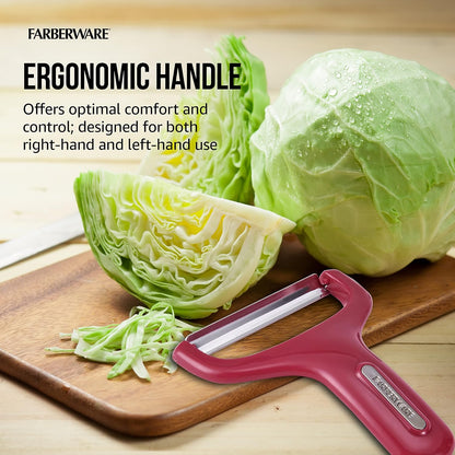 Pro Large Y-Peeler for Vegetables and Fruit, Stainless Steel Blade, Ambidextrous Grip, Dishwasher Safe - Ideal for Potatoes, Butternut Squash, Cabbage, and More