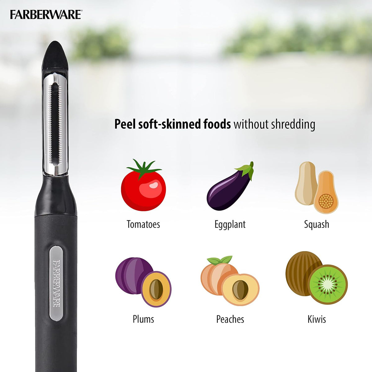 Pro Large Y-Peeler for Vegetables and Fruit, Stainless Steel Blade, Ambidextrous Grip, Dishwasher Safe - Ideal for Potatoes, Butternut Squash, Cabbage, and More