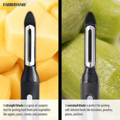 Pro Large Y-Peeler for Vegetables and Fruit, Stainless Steel Blade, Ambidextrous Grip, Dishwasher Safe - Ideal for Potatoes, Butternut Squash, Cabbage, and More