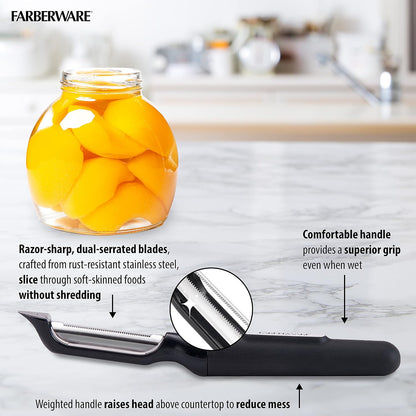 Pro Large Y-Peeler for Vegetables and Fruit, Stainless Steel Blade, Ambidextrous Grip, Dishwasher Safe - Ideal for Potatoes, Butternut Squash, Cabbage, and More