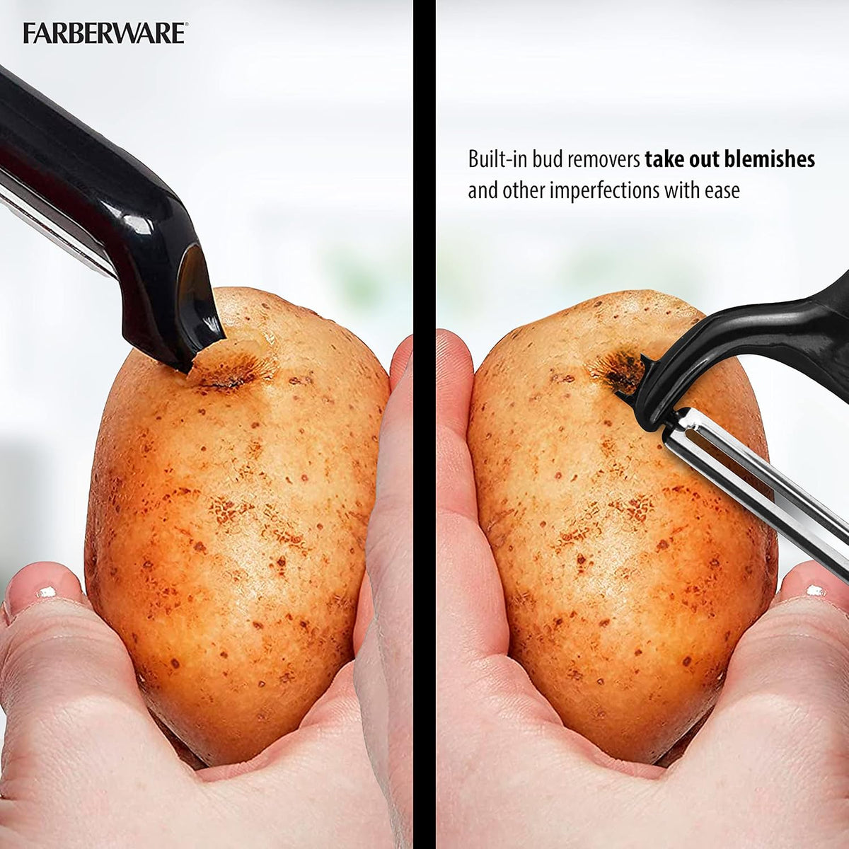 Pro Large Y-Peeler for Vegetables and Fruit, Stainless Steel Blade, Ambidextrous Grip, Dishwasher Safe - Ideal for Potatoes, Butternut Squash, Cabbage, and More