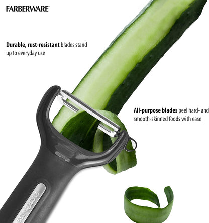 Pro Large Y-Peeler for Vegetables and Fruit, Stainless Steel Blade, Ambidextrous Grip, Dishwasher Safe - Ideal for Potatoes, Butternut Squash, Cabbage, and More