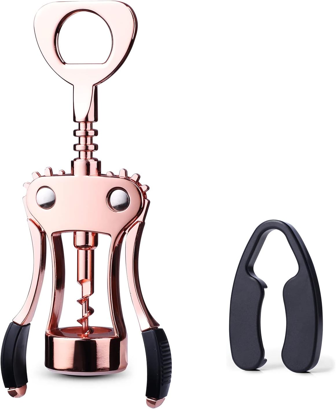 Wine Opener, Zinc Alloy Premium Wing Corkscrew Wine Bottle Opener with Multifunctional Bottles Opener, Upgrade