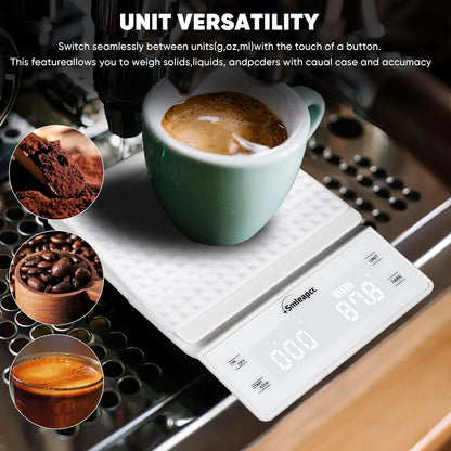 Digital Kitchen Food Scale, White