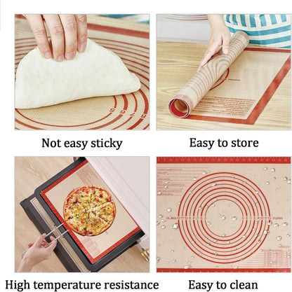 Silicone Rolling Pin for Baking,15Inch Pastry Dough Roller with Wooden Handle,Non Stick Surface Rolling Pin for Dough Cookie Pastry Tapered Dumpling Baking Supplies Kitchen Accessories