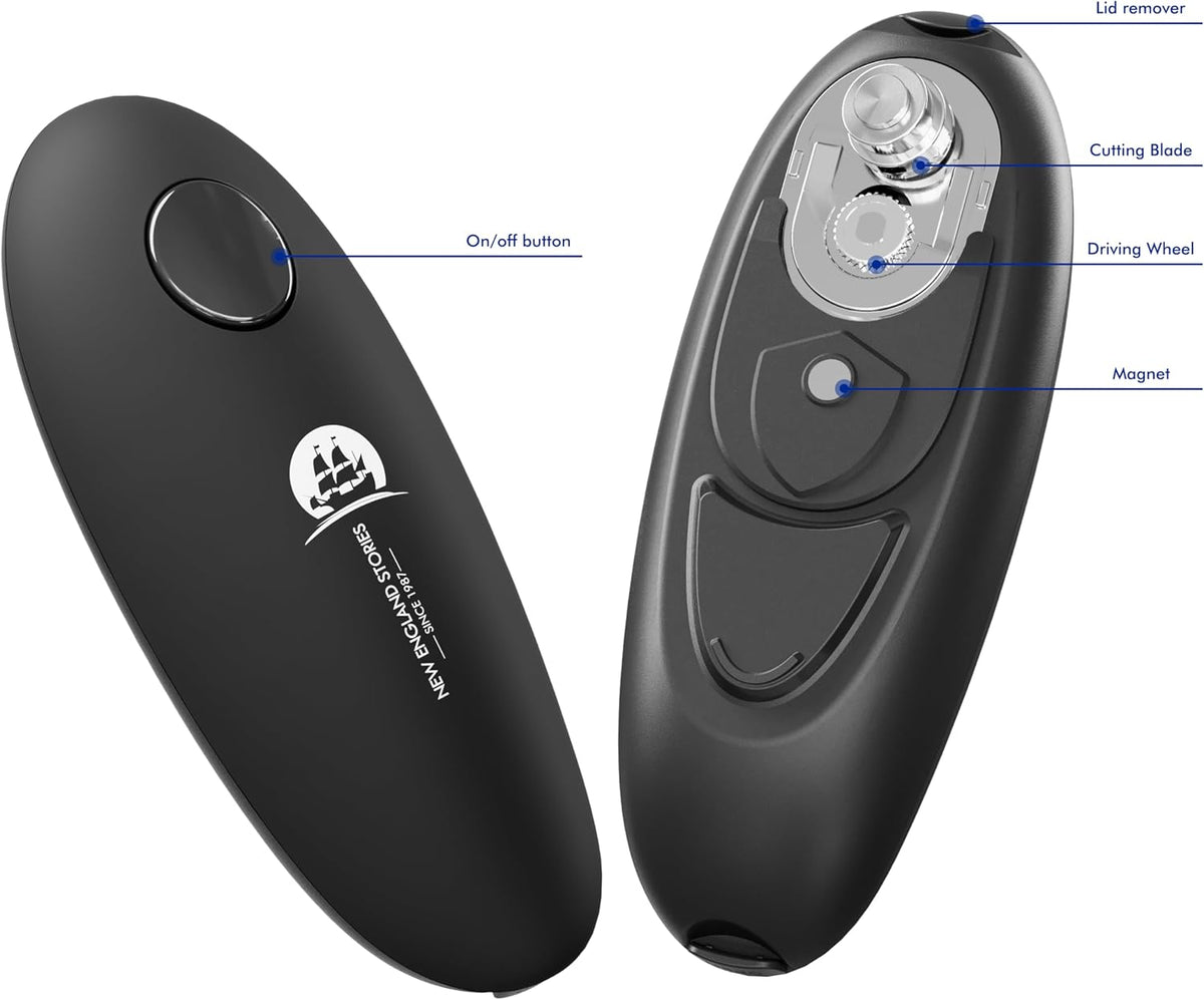 Automatic Electric Can Opener - Hands-Free Operation, Smooth Edge Cutting, Battery Powered for Effortless Opening