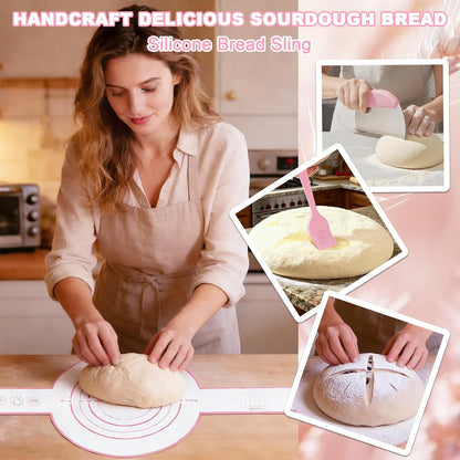 Beginner Sourdough Starter Kit, Sour dough Kits with Sourdough Starter Jar