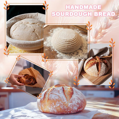 Beginner Sourdough Starter Kit, Sour dough Kits with Sourdough Starter Jar
