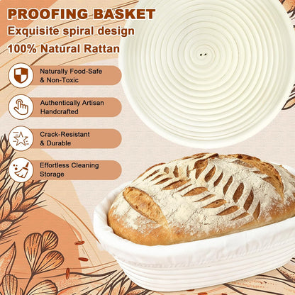 Beginner Sourdough Starter Kit, Sour dough Kits with Sourdough Starter Jar