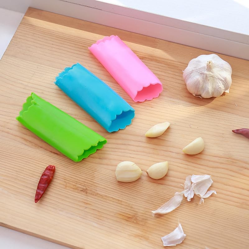 1pc Silicone Garlic Skin Remover Roller Garlic Tube Rollers Skin Remover, Useful Kitchen Tools(Green)