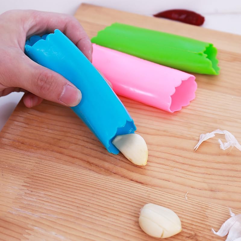 1pc Silicone Garlic Skin Remover Roller Garlic Tube Rollers Skin Remover, Useful Kitchen Tools(Green)