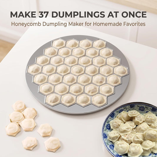 Silver Ravioli Dumpling Mold, 37 Holes Metal Ravioli Maker, Russian Pelmeni Maker, Pelmeni Meat Dumplings Maker, Handmade Dumpling Cutter Tools,Kitchen Utensils and Gadgets