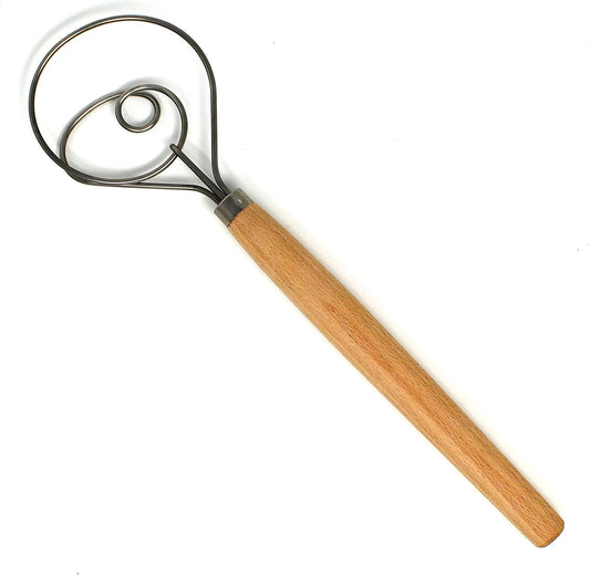 Scandinavian Dough Whisk 12" x 3.25" x .88"