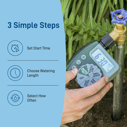 62067 1-Outlet Programmable Digital Hose Watering Timer, 2-Pack