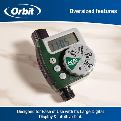 62067 1-Outlet Programmable Digital Hose Watering Timer, 2-Pack