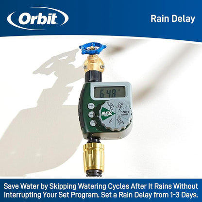 62067 1-Outlet Programmable Digital Hose Watering Timer, 2-Pack