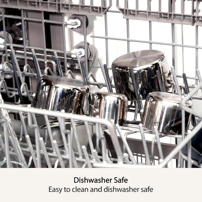 Kitchen Accessories Stainless Steel Measuring Cup Set 5 Piece Cookware, Pots and Pans, Dishwasher Safe Silver
