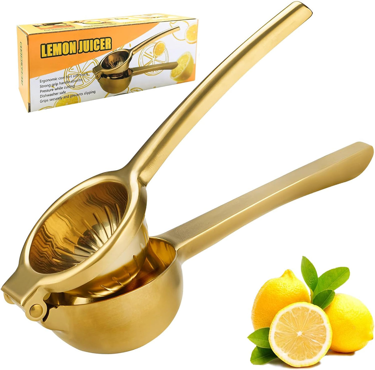Lemon Squeezer, Large Heavy Duty Handhelp Juicer for Lemon