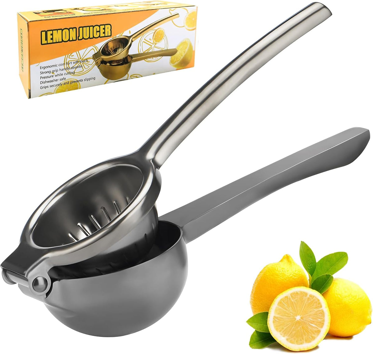 Lemon Squeezer, Large Heavy Duty Handhelp Juicer for Lemon