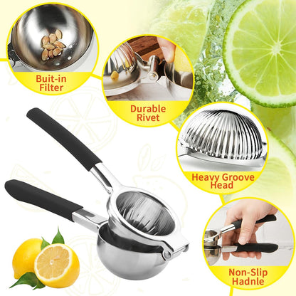 Lemon Squeezer, Large Heavy Duty Handhelp Juicer for Lemon
