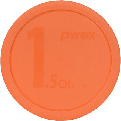 323-PC (1.5Qt) Orange Mixing Bowl Lid - Made in USA | BPA-Free Plastic | Fits 323 Glass Mixing Bowl Only | Secure Coverage Design | Stain Resistant Surface | Freezer Friendly