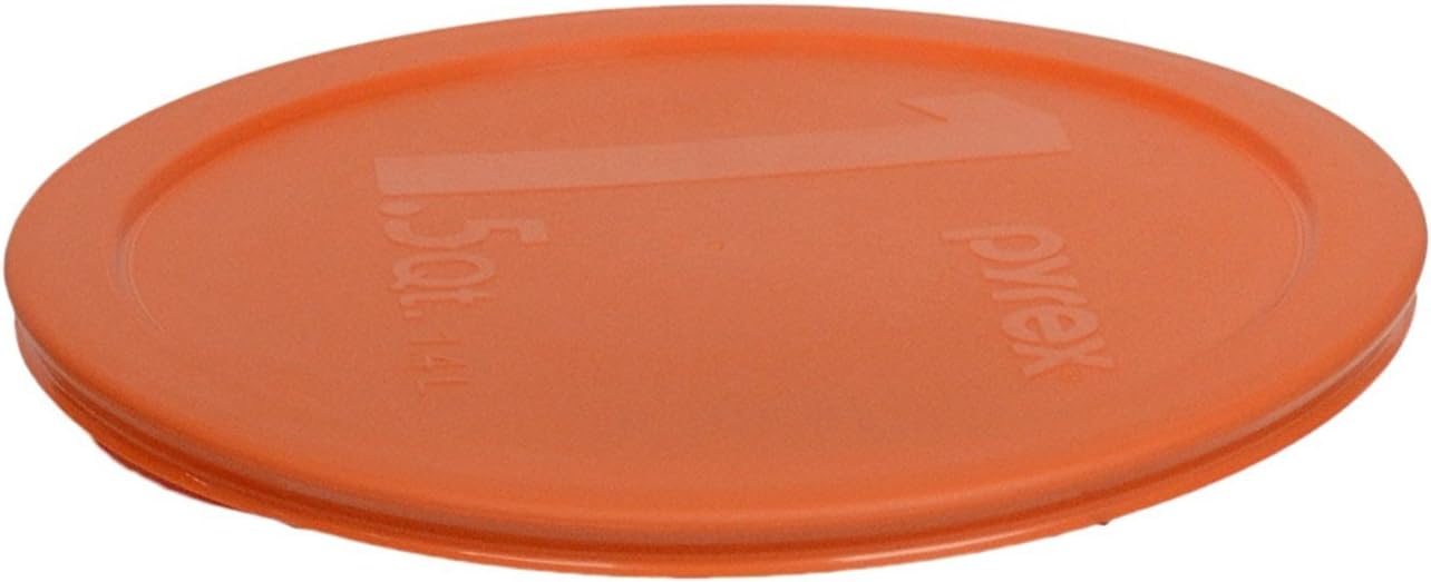 323-PC (1.5Qt) Orange Mixing Bowl Lid - Made in USA | BPA-Free Plastic | Fits 323 Glass Mixing Bowl Only | Secure Coverage Design | Stain Resistant Surface | Freezer Friendly