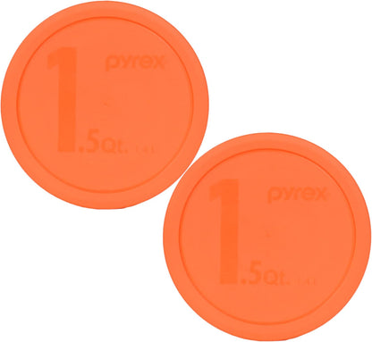 323-PC (1.5Qt) Orange Mixing Bowl Lid - Made in USA | BPA-Free Plastic | Fits 323 Glass Mixing Bowl Only | Secure Coverage Design | Stain Resistant Surface | Freezer Friendly