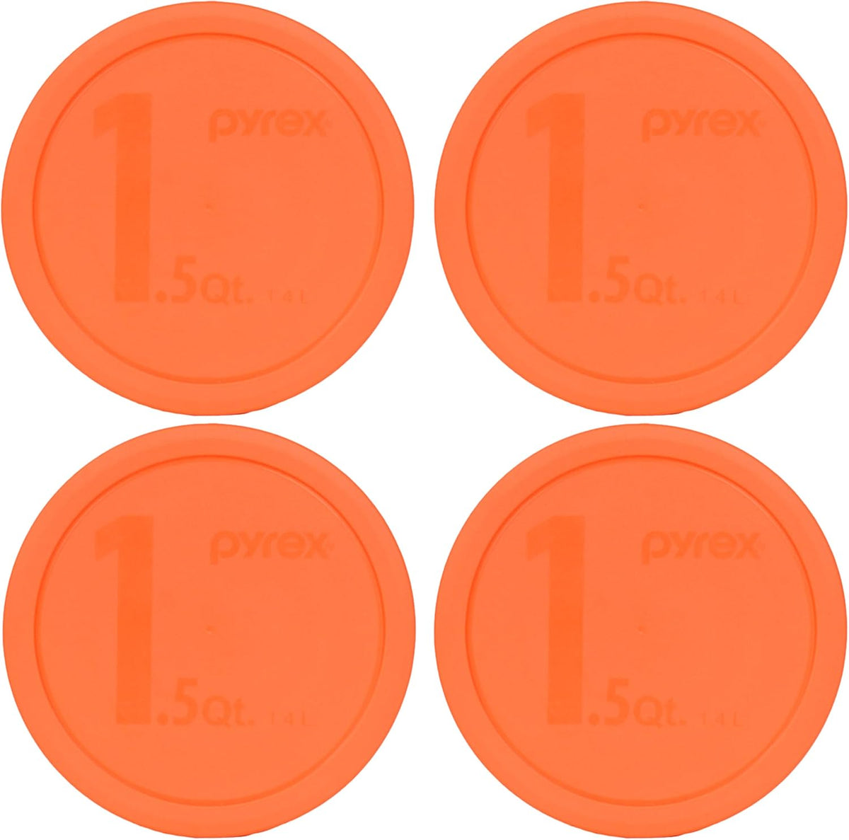 323-PC (1.5Qt) Orange Mixing Bowl Lid - Made in USA | BPA-Free Plastic | Fits 323 Glass Mixing Bowl Only | Secure Coverage Design | Stain Resistant Surface | Freezer Friendly