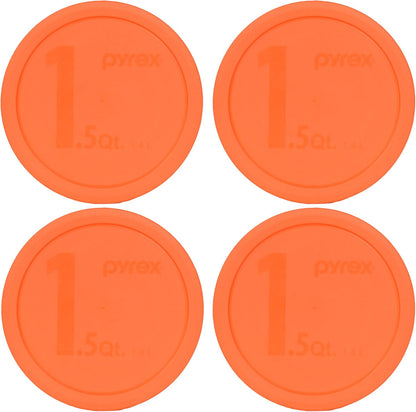 323-PC (1.5Qt) Orange Mixing Bowl Lid - Made in USA | BPA-Free Plastic | Fits 323 Glass Mixing Bowl Only | Secure Coverage Design | Stain Resistant Surface | Freezer Friendly