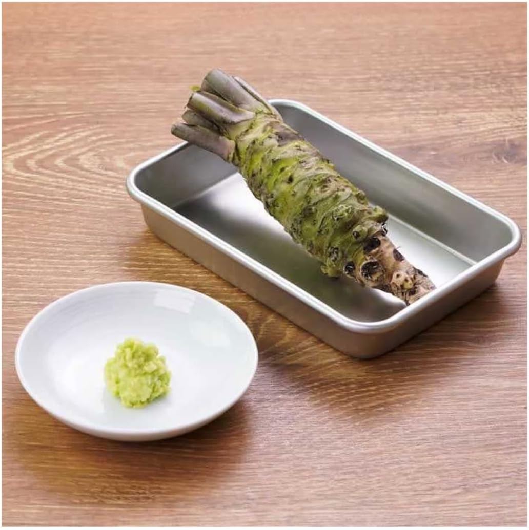 Japanese Stainless Steel Compact Grater for Ginger, Garlic, Wasabi & Spices - Tabletop Mini Grater, 9.5cm x 5cm, Made in Japan