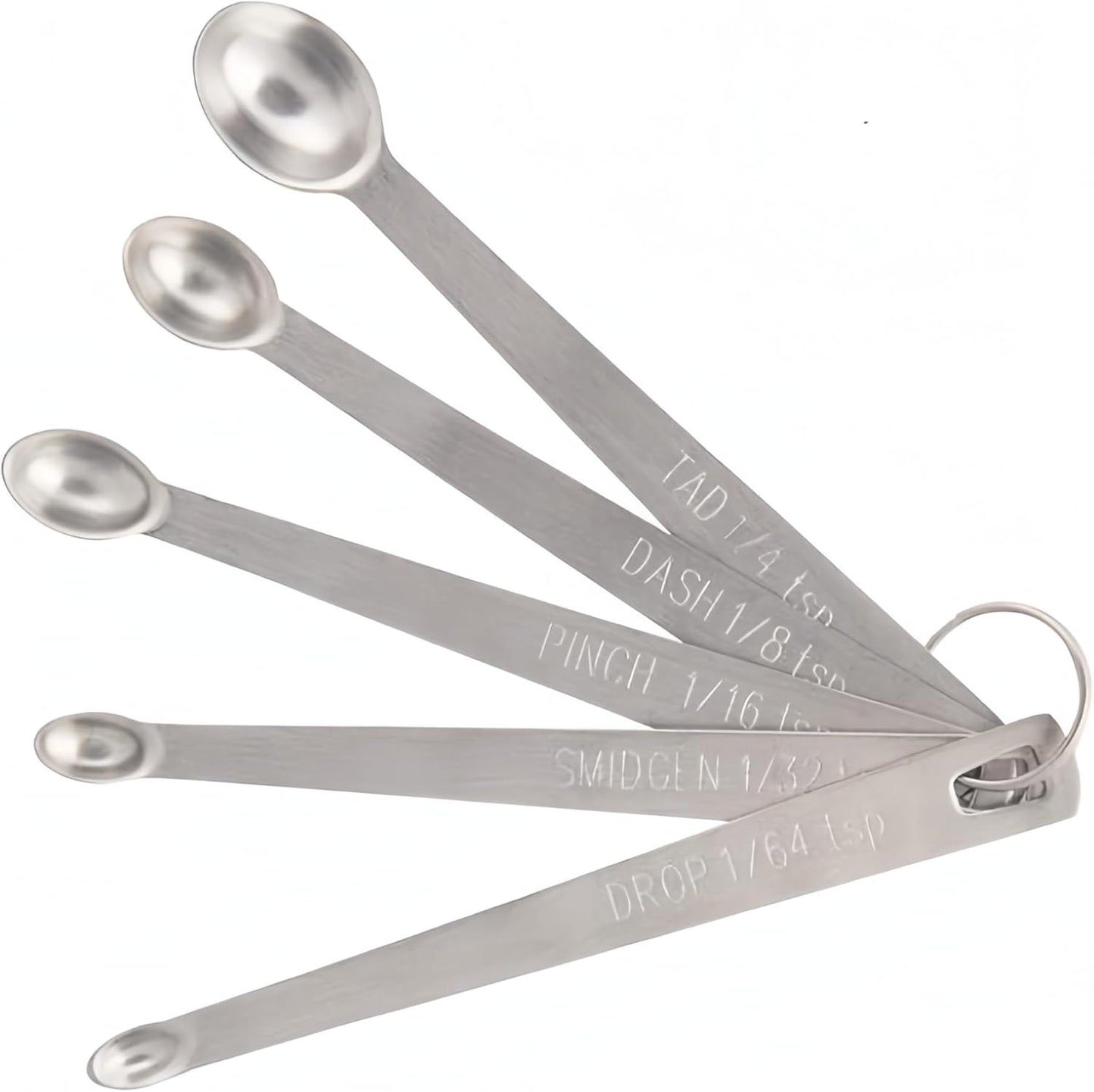 Mini Stainless Steel Measuring Spoons Set (Set of 5)