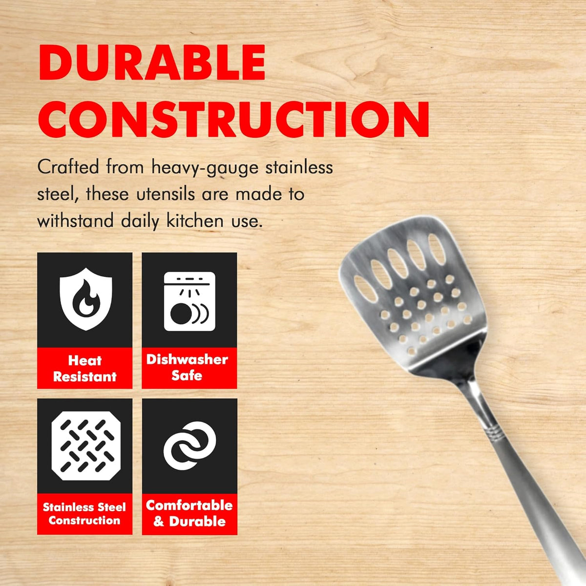 Stainless Steel Slotted Turner