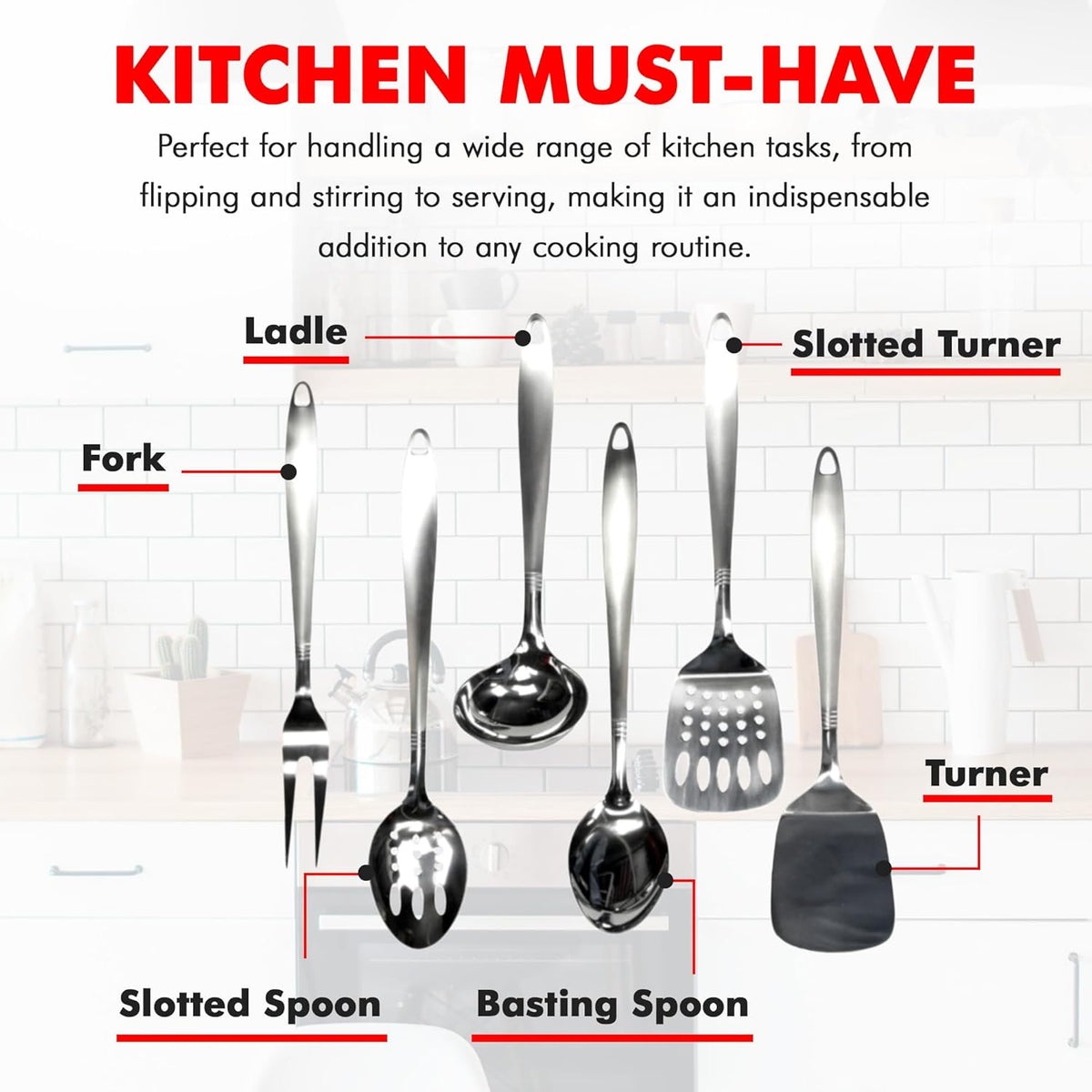 Stainless Steel Slotted Turner