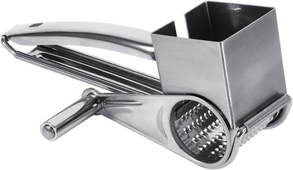Electric Cheese Grater Rotary Cheese Grater, Stainless Steel Manual Cheese Grater Mill with 1 Multifunctional Drum Blades, Kitchen Kitchen Craft Manual hand held Cheese Chocolate