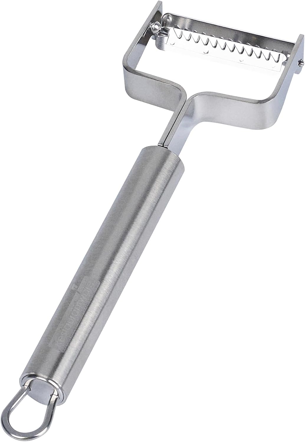Stainless Steel Julienne Vegetable Peeler - German Standard Kitchen Peeler Dishwasher Safe, Sharp Blades, Ergonomic Handle - Potato Peeler for Potato, Apple, Cucumber