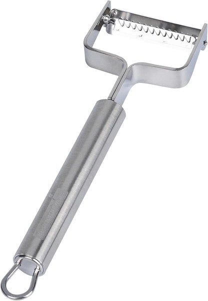 Stainless Steel Julienne Vegetable Peeler - German Standard Kitchen Peeler Dishwasher Safe, Sharp Blades, Ergonomic Handle - Potato Peeler for Potato, Apple, Cucumber