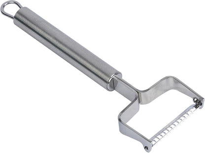 Stainless Steel Julienne Vegetable Peeler - German Standard Kitchen Peeler Dishwasher Safe, Sharp Blades, Ergonomic Handle - Potato Peeler for Potato, Apple, Cucumber
