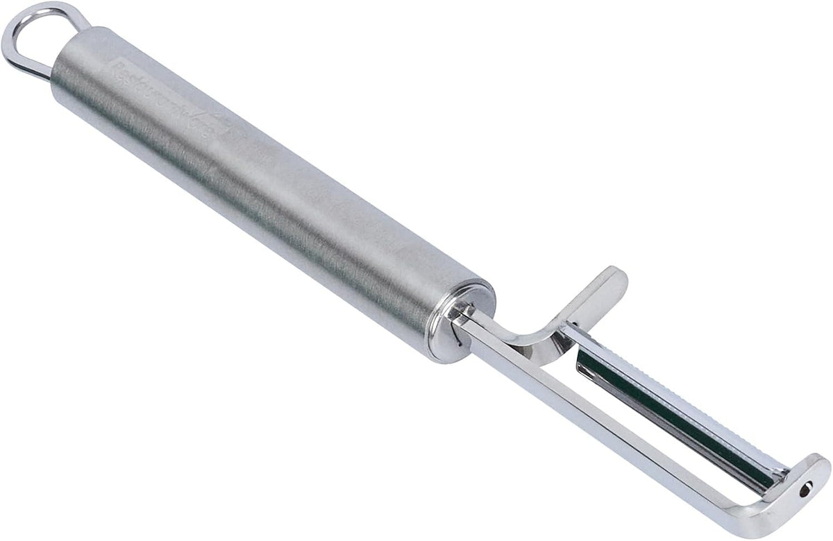 Stainless Steel Julienne Vegetable Peeler - German Standard Kitchen Peeler Dishwasher Safe, Sharp Blades, Ergonomic Handle - Potato Peeler for Potato, Apple, Cucumber
