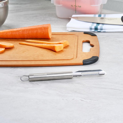 Stainless Steel Julienne Vegetable Peeler - German Standard Kitchen Peeler Dishwasher Safe, Sharp Blades, Ergonomic Handle - Potato Peeler for Potato, Apple, Cucumber